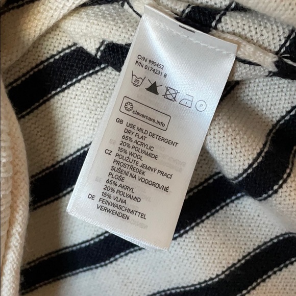 HM zipper back striped sweater - Picture 4 of 5
